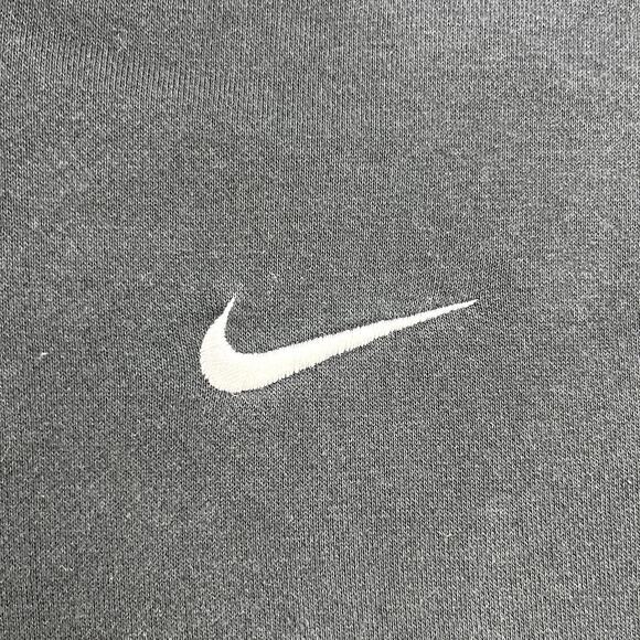 Nike Hoodie Sweatshirt Mens Large Black Pullover Swoosh Logo Sportswear Athletic - Picture 3 of 10